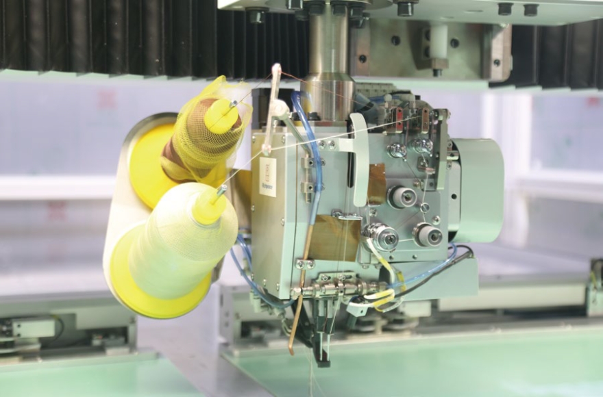 富怡全自動針桿離合雙色縫紉機