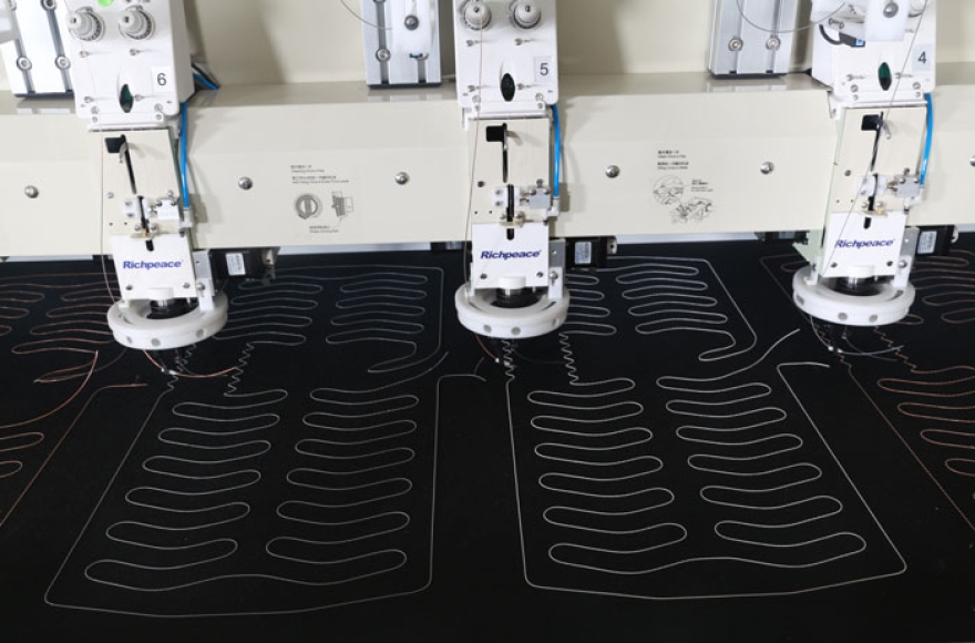 富怡汽車專用電腦布線機-左右自動收送料結構