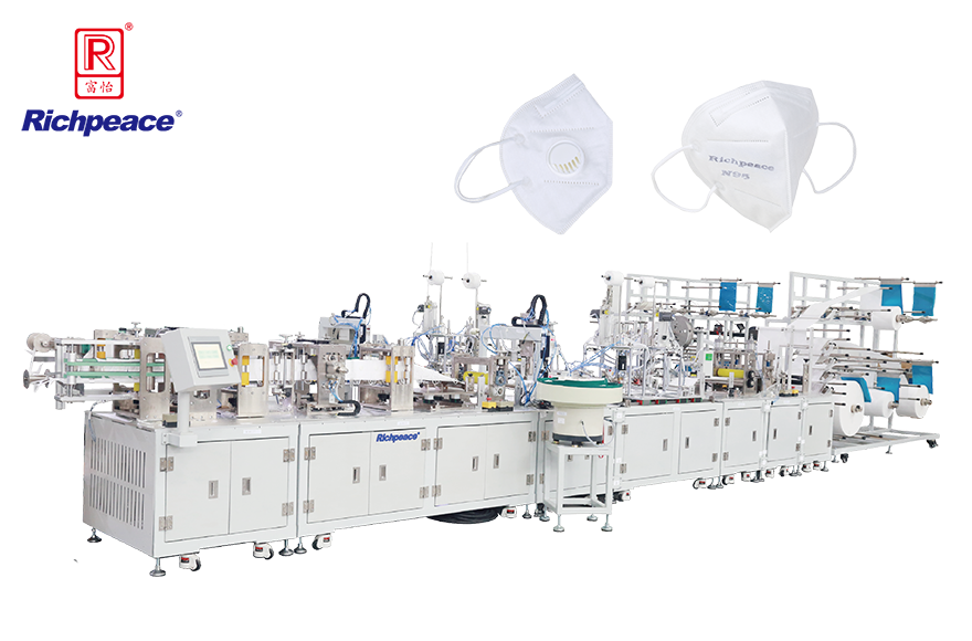 富怡全自動折疊口罩啟停型生產(chǎn)線 （焊耳帶)